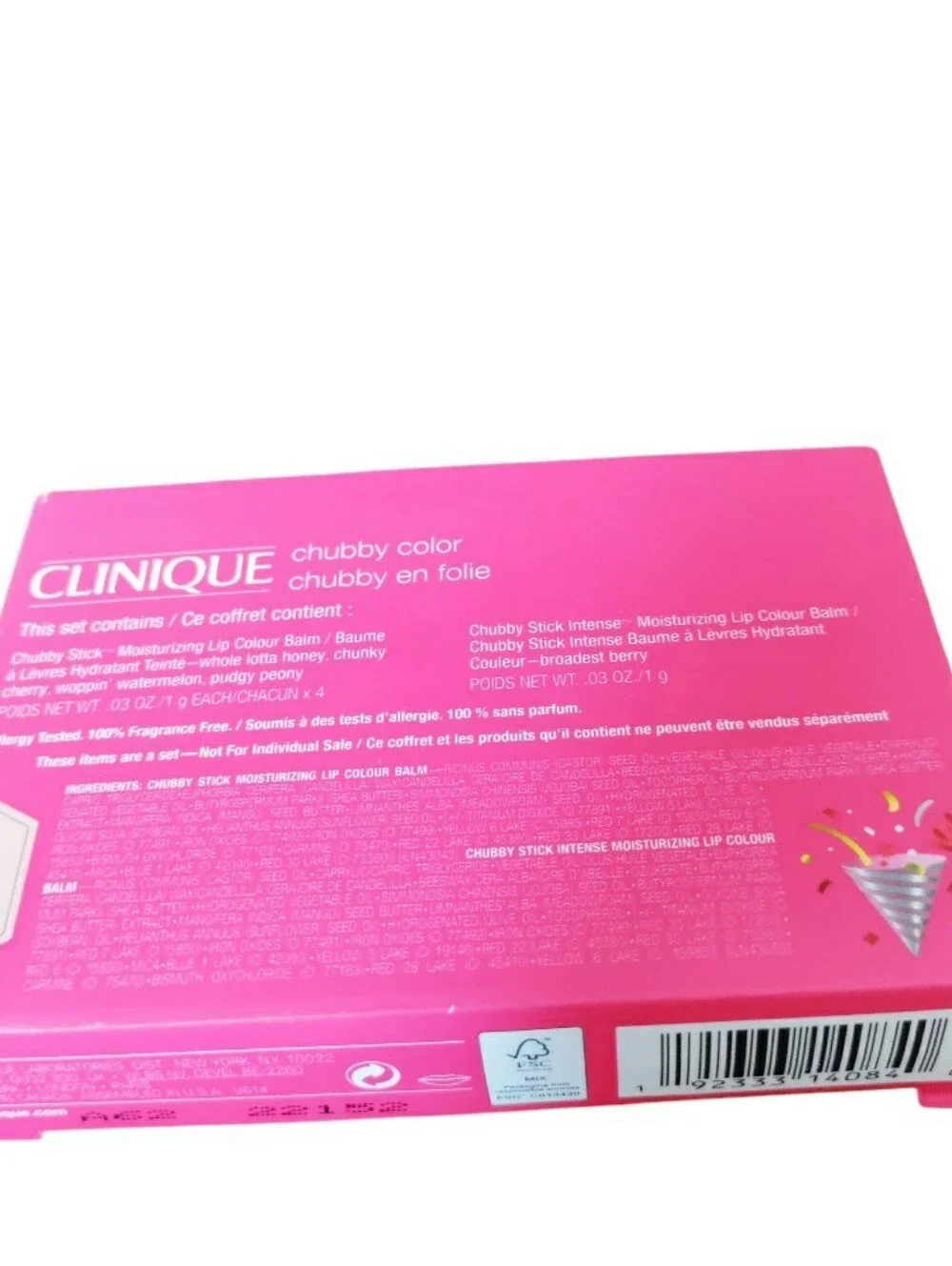 Clinique Chubby Color Stick Set Of 5 Intense Lip Multi